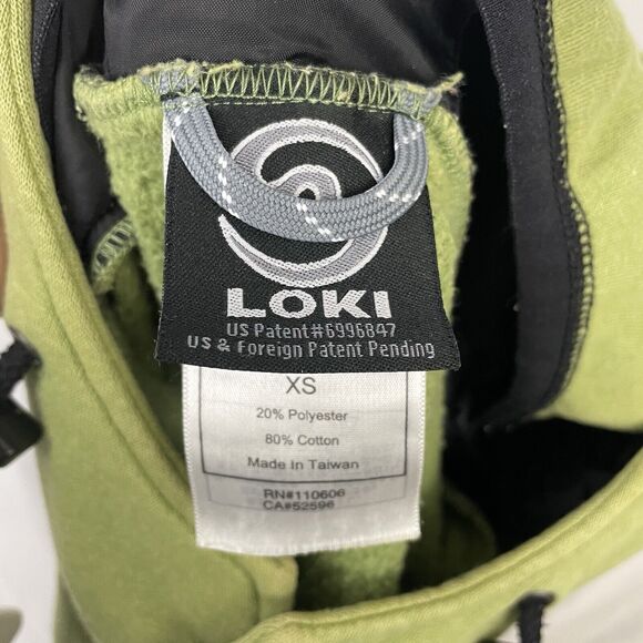 🍒 Loki Gear Women's Oversized Boxy Facemask Glove Hoodie Sweatshirt Green XS‎ - Picture 10 of 13